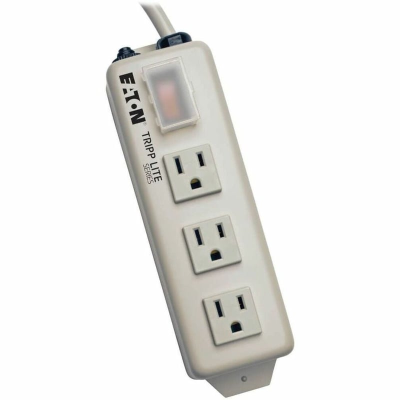 Tripp Lite by Eaton Power Strip 120V 5-15R 3 Outlet Metal 6' Cord 5-15P - Thumbnail 1