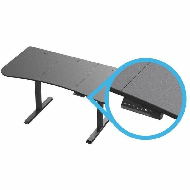 SIT-STAND DESK, FRAME ONLY, 1-MOTOR, BLACK - Thumbnail 3