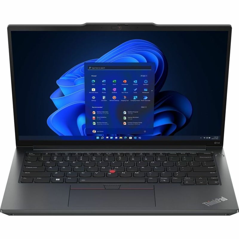Lenovo ThinkPad E14 Gen 5 21JK0052US 14" Touchscreen Notebook - WUXGA - 1920 x 1200 - Intel Core i5 13th Gen i5-1335U Deca-core (10 Core) 1.30 GHz - 16 GB Total RAM - 8 GB On-board Memory - 512 GB SSD - Graphite Black