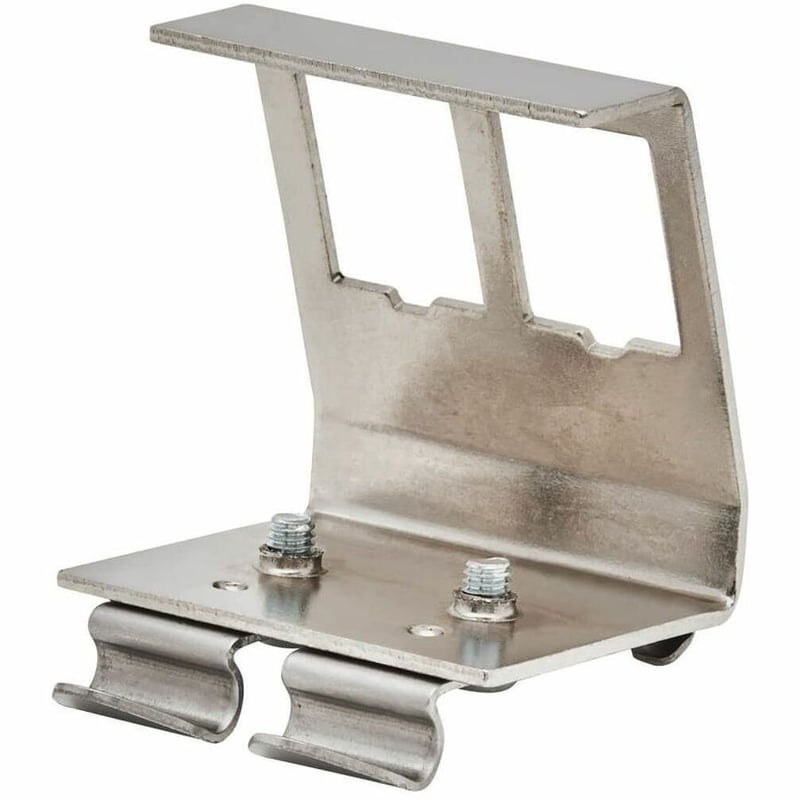 Tripp Lite by Eaton 2-Port Metal DIN-Rail Mounting Module for Snap-In Keystone Jacks and Couplers, Silver, TAA