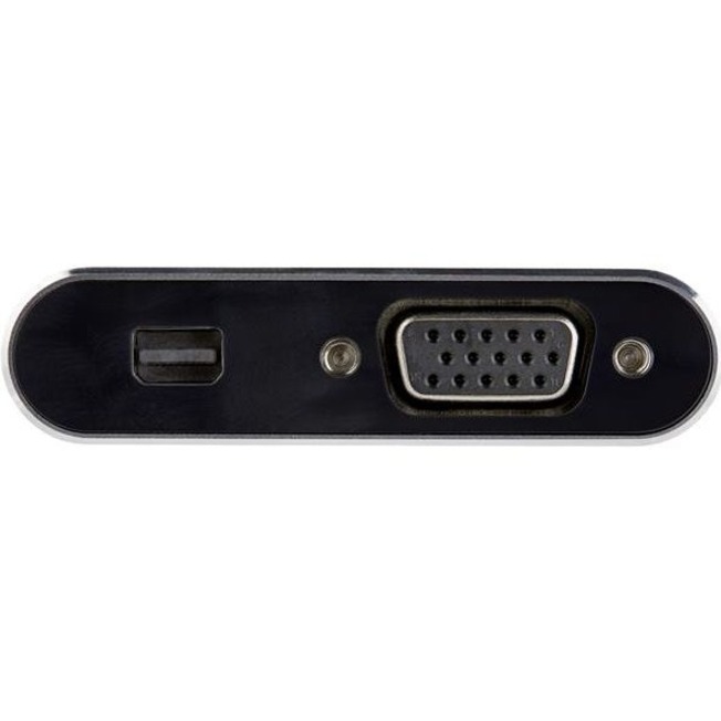 StarTech.com USB C Multiport Video Adapter - USB-C to 4K 60Hz Mini DisplayPort 1.2 (HBR2 HDR) or 1080p VGA Monitor Display Adapter - Thumbnail 4