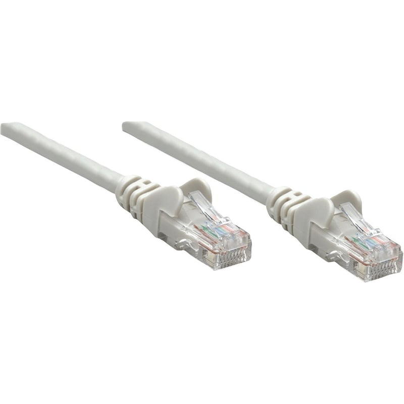 Intellinet Network Solutions Cat5e UTP Network Patch Cable, 100 ft (30 m), Gray - Thumbnail 1