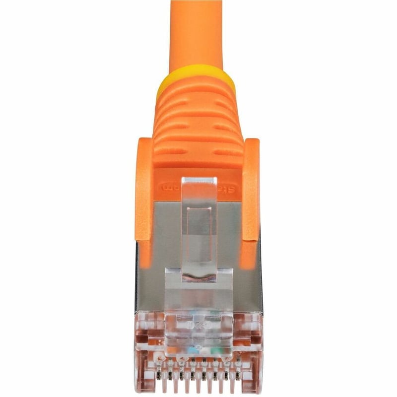 CAT6A ETHERNET CABLE - ORANGE 10GBE S/FTP LSZH 100W POE - Thumbnail 4