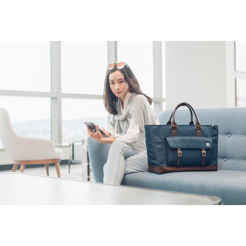 Moshi Costa Carrying Case (Satchel) for 15" Apple iPad Notebook - Bahama Blue - Thumbnail 5