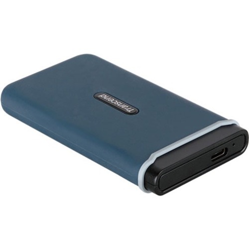 Transcend ESD350C 240 GB Portable Solid State Drive - External - PCI Express - Navy Blue - Thumbnail 1