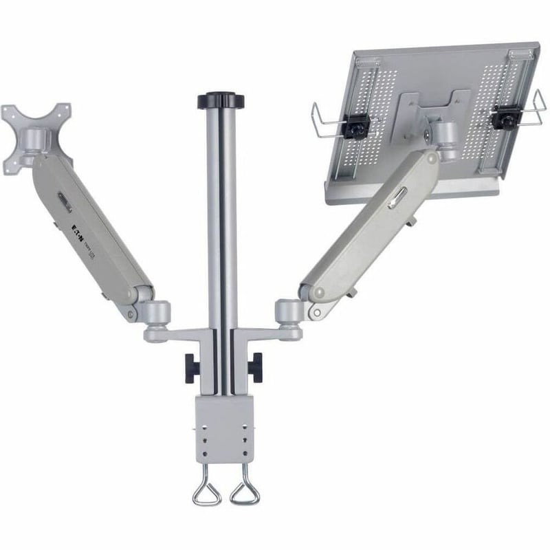 Tripp Lite by Eaton Full-Motion Desktop Clamp for Laptop and 17" to 32" Monitor, Aluminum, TAA - Thumbnail 2