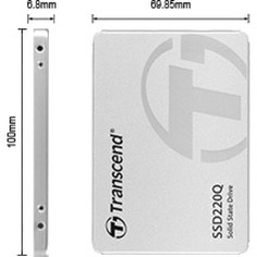 Transcend 220Q 1 TB Solid State Drive - 2.5" Internal - SATA (SATA/600) - Thumbnail 4