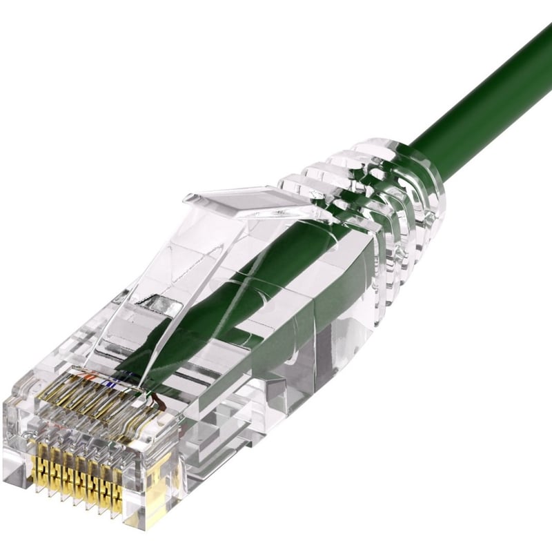 UNC CAT6A SLIM PATCH CABLE 09 FT GREEN