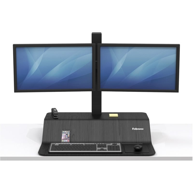 Fellowes Lotus™ VE Sit-Stand Workstation - Dual - Thumbnail 4