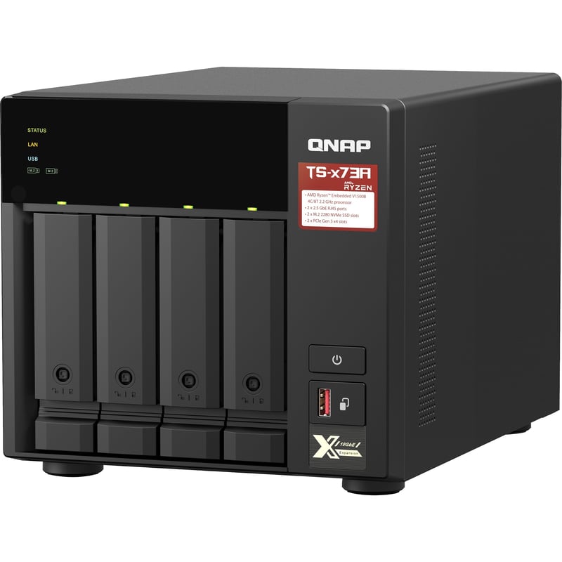 QNAP TS-473A-8G SAN/NAS Storage System - Thumbnail 1