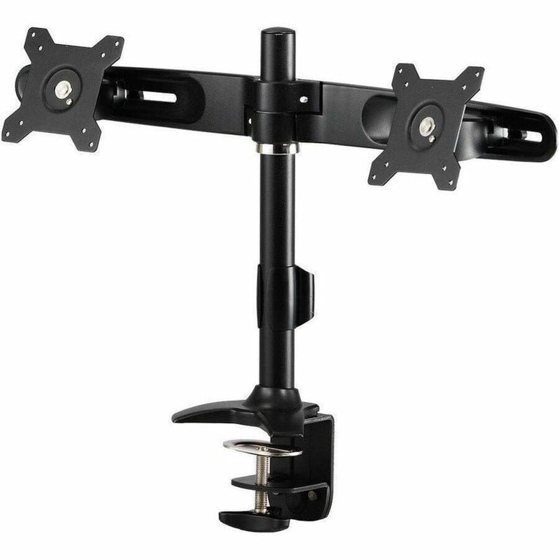 Amer Mounts Clamp Based Dual Monitor Mount for two 15"-24" LCD/LED Flat Panel Screens - Thumbnail 1