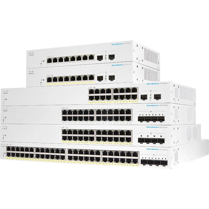 CBS220 SMART 24-PORT GE, 4X10G SFP+
