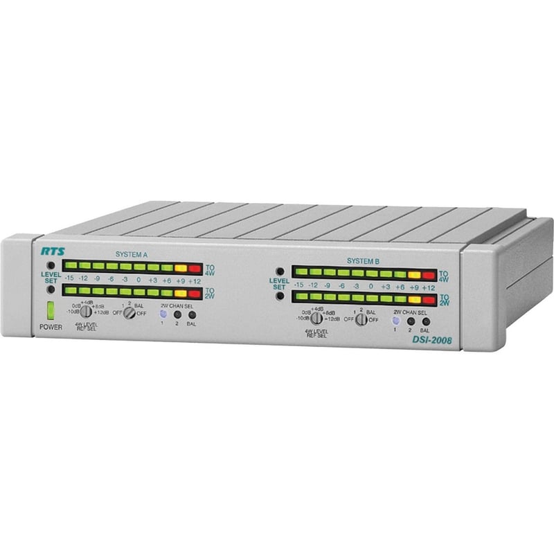 DIGITAL SYSTEM TO SYSTEM INTERFACE ADAPTER - 2 CHANNELS OF RTS TW TO 4 WIRE CONV