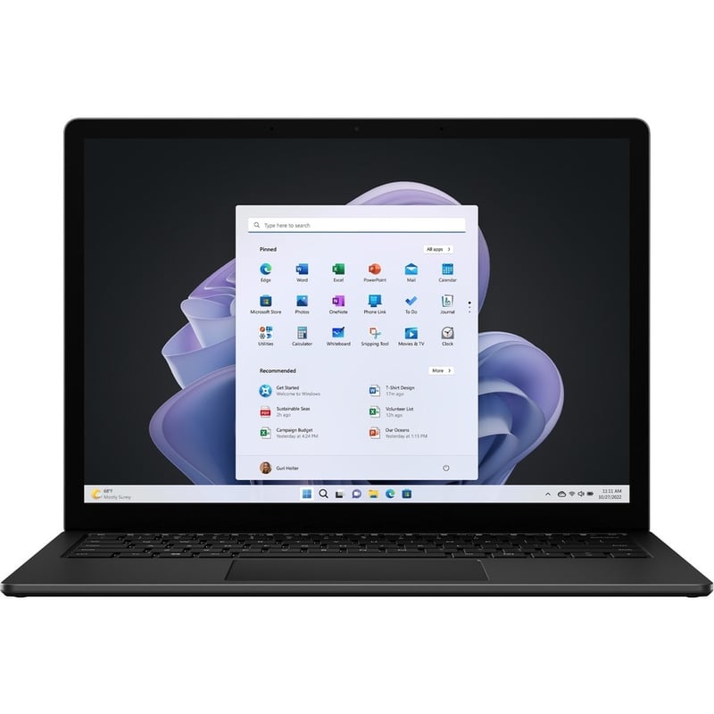 Microsoft Surface Laptop 5 13.5" Touchscreen Notebook - 2256 x 1504 - Intel Core i5 12th Gen i5-1245U 1.60 GHz - Intel Evo Platform - 8 GB Total RAM - 512 GB SSD - Matte Black
