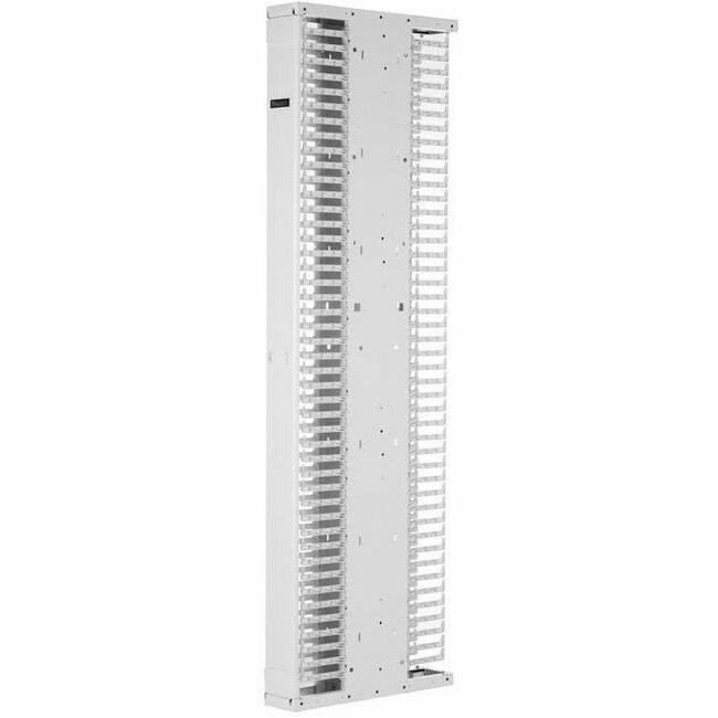 Panduit PE2V Vertical Dual-Sided Manager, 1 Door, 52RU, 6 in. Wide, White - Thumbnail 1