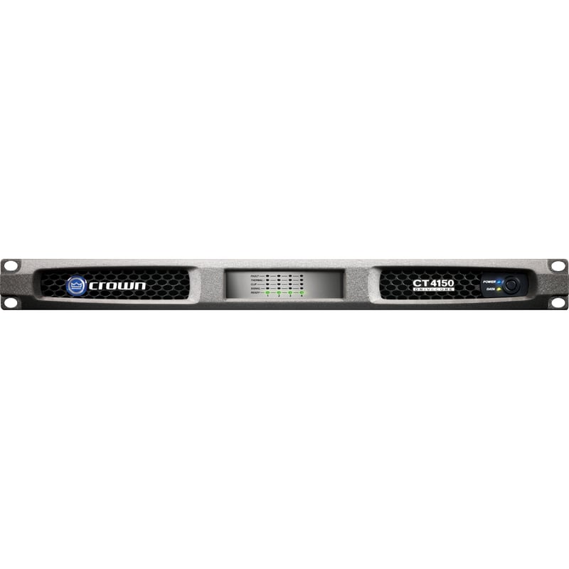 Crown ComTech CT 4150 Amplifier - 500 W RMS - 4 Channel - Gray - Thumbnail 1