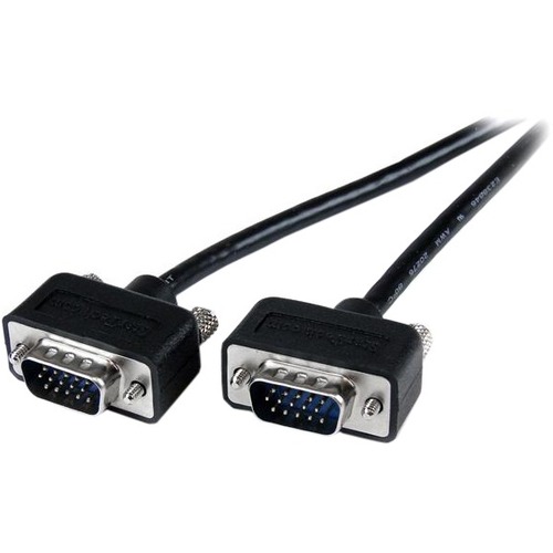 StarTech.com Thin Coax High Res VGA Monitor Cable with LP Connectors - SVGA - Low Profile Connectors - HD15 (M) - HD15(M) - Thumbnail 1