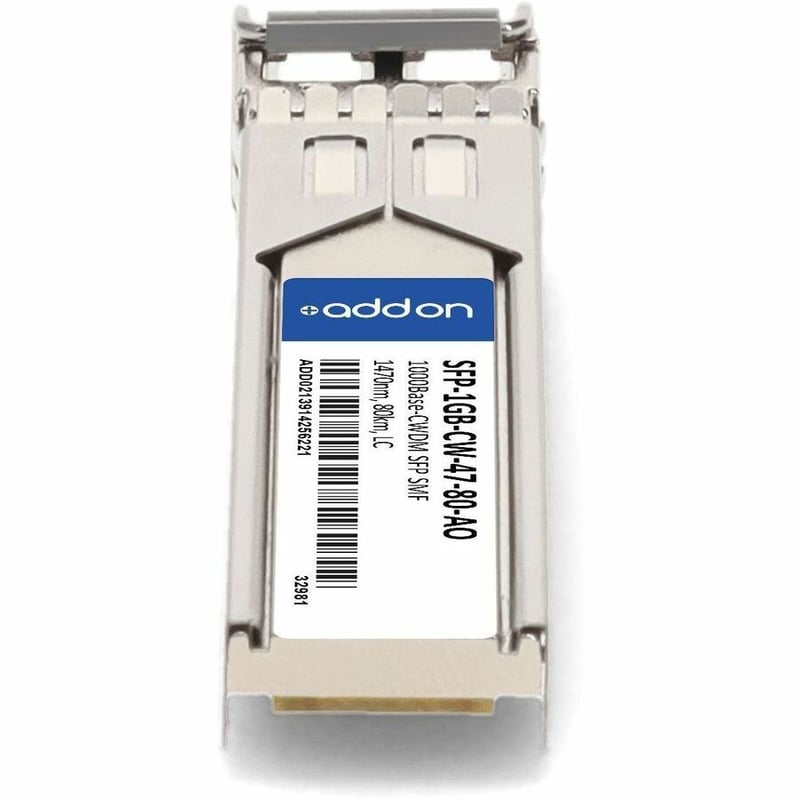 AddOn MSA and TAA 1000Base-CWDM SFP Transceiver (SMF, 1470nm, 80km, LC, DOM) - Thumbnail 4