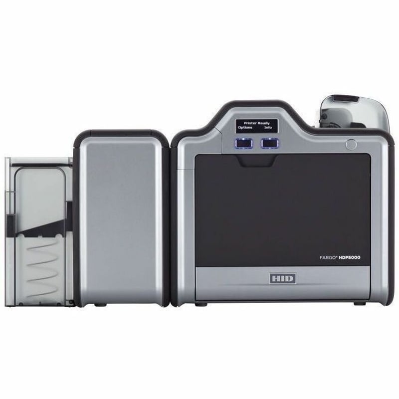 Fargo HDP5000 Single Sided Desktop Dye Sublimation/Thermal Transfer Printer - Color - Card Print - Ethernet - USB - TAA Compliant - Thumbnail 5