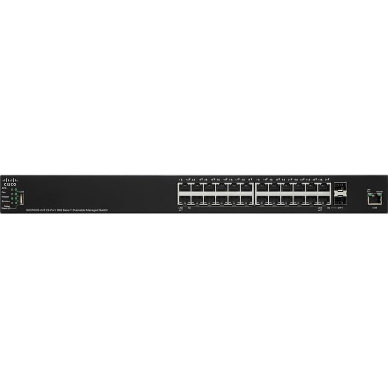 SG550XG-24T 24-PRT10GBASE-T STACKABLE MNGD SW REMANUFACTURED - Thumbnail 1