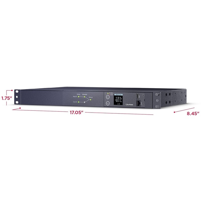 CyberPower Metered ATS PDU PDU24006 10-Outlets PDU - Thumbnail 3