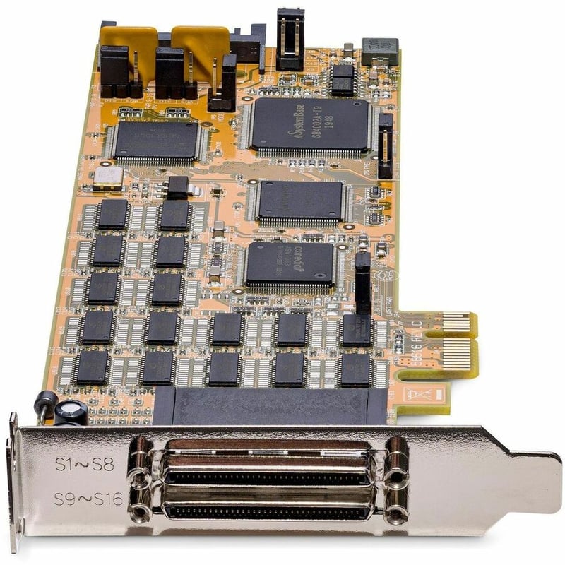 StarTech.com 16 Port PCI Express Serial Card - Low-Profile - High-Speed PCIe Serial Card with 16 DB9 RS232 Ports - Thumbnail 5