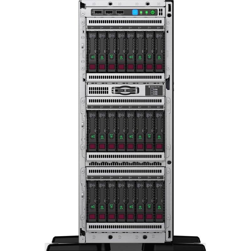 HPE ProLiant ML350 G10 4U Tower Server - 1 Xeon Gold 5218 2.30 GHz - 32 GB RAM - 12Gb/s SAS Controller - Thumbnail 3