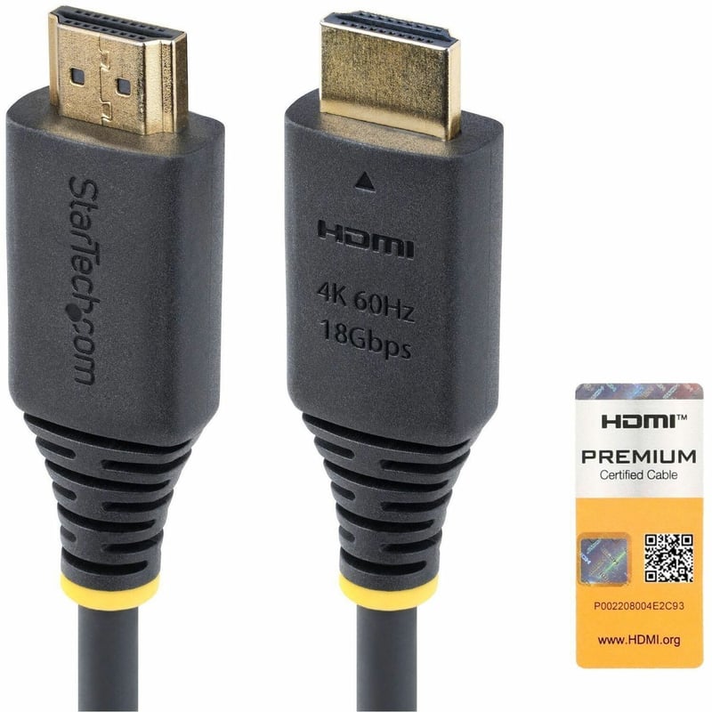 PREMIUM CERTIFIED HDMI CABLE 12FT HDMI CORD/4K 60HZ/HDR10/ARC - Thumbnail 1
