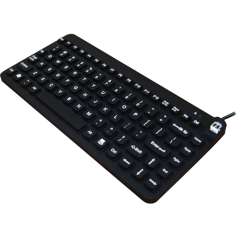 Man & Machine Premium Waterproof Disinfectable Silent 12" Keyboard - Thumbnail 4