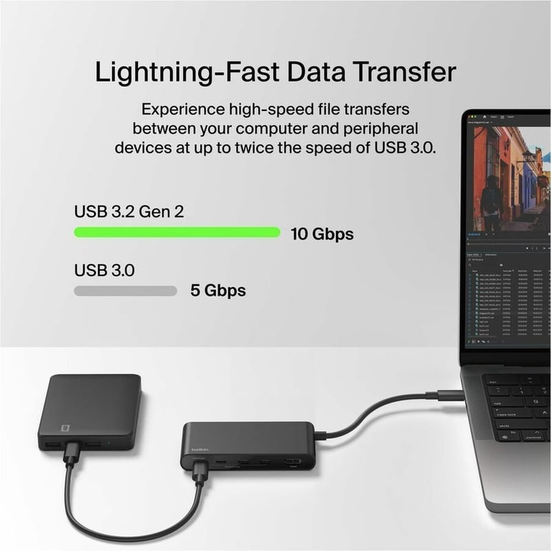 USB-C 5-IN-1 DISPLAY HUB 15-RETAIL BOX (PLASTIC FREE) - Thumbnail 3