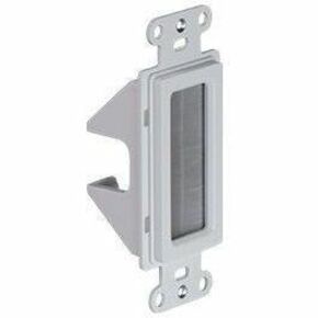 On-Q Cable Access Strap, White, HDMI, Coaxial, Cat5e / Cat6 Access Wall Plate - Thumbnail 2