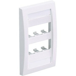 SGL GANG V FACEPLATE 6 MINI COM MOD WHT