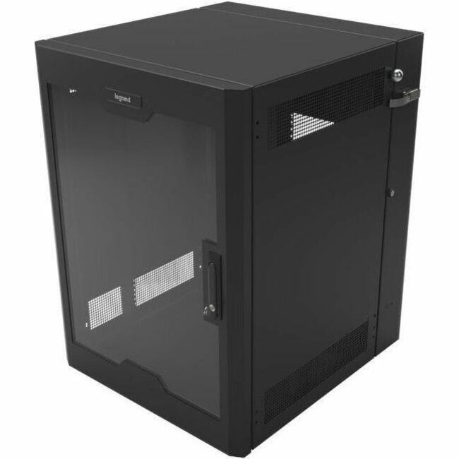 Ortronics Swing-Out Wall-Mount Ruggedized Cabinets, 18RU, Plexi Door - Thumbnail 1