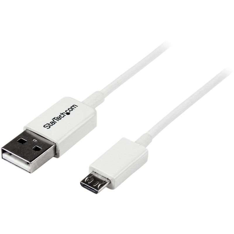 StarTech.com 1m White Micro USB Cable - A to Micro B - Thumbnail 1