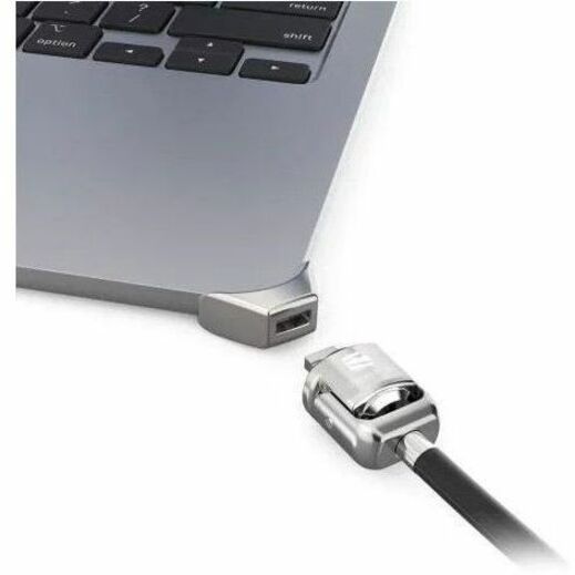 LEDGE LOCK ADAPTER FOR MACBOOK AIR 13IN M2 WITH KEYED LOCK SILVER - Thumbnail 2