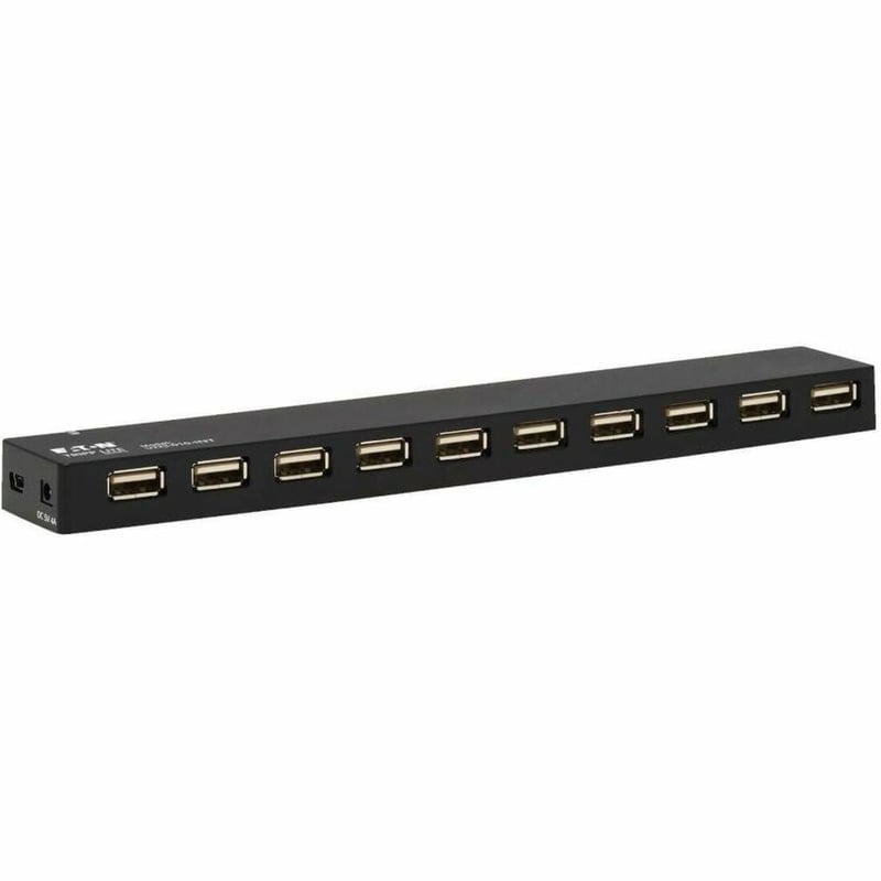 Tripp Lite by Eaton 10-Port USB 2.0 Hub with Power Supply and International Plug Adapters - Thumbnail 1