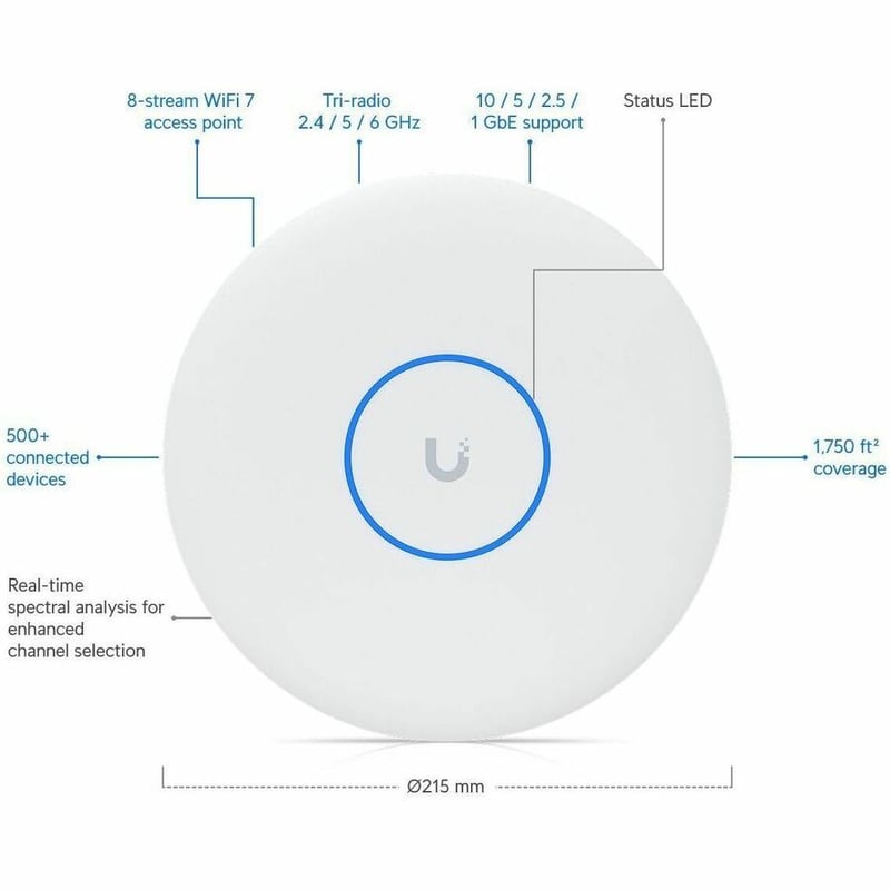 CEILING-MOUNTED 8-STREAM WIFI 7 AP WITH DEDICATED SPECTRAL SCANNING - Thumbnail 3