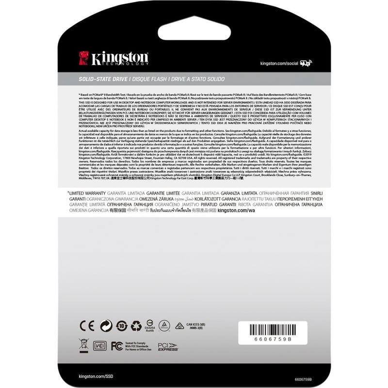 Kingston KC2500 500 GB Solid State Drive - M.2 2280 Internal - PCI Express NVMe (PCI Express NVMe 3.0 x4) - Thumbnail 4