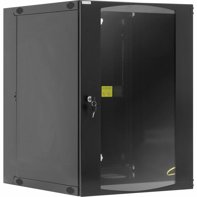 INTELLINET 15U DOUBLE-SECTIONED 19IN WALLMOUNT CABINET, FULLY ASSEMBLED, TEMPERE - Thumbnail 1