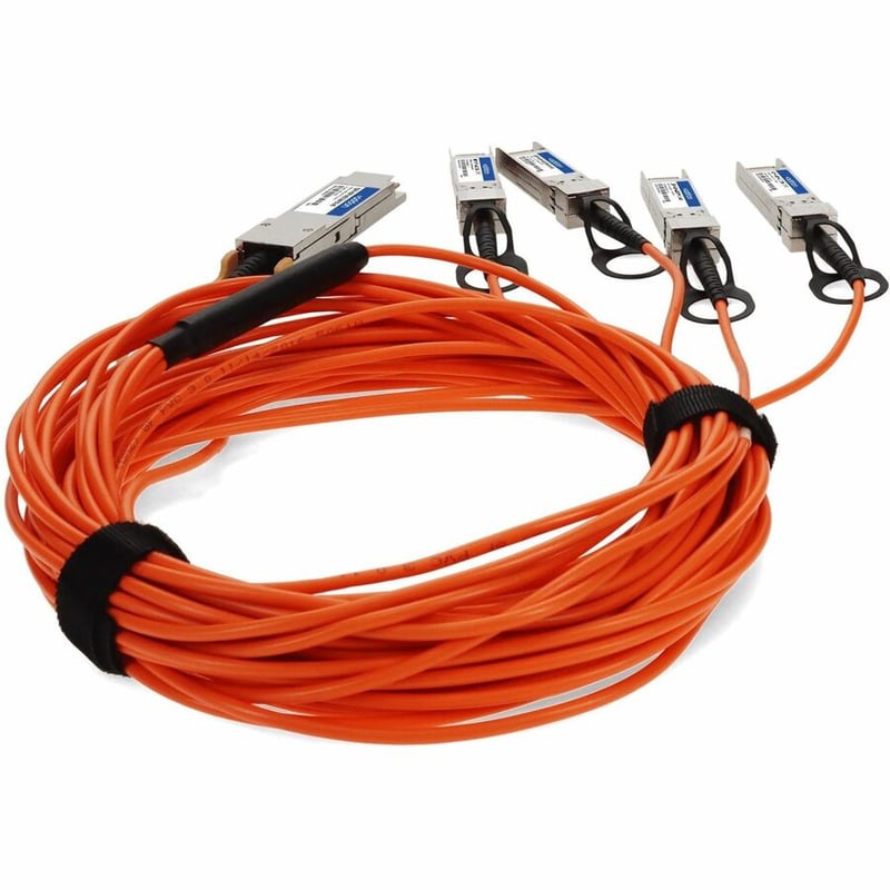 MSA AND TAA COMP AOC 15M 40G-AOC QSFP+/4XSFP+ 850NM MMF - Thumbnail 4