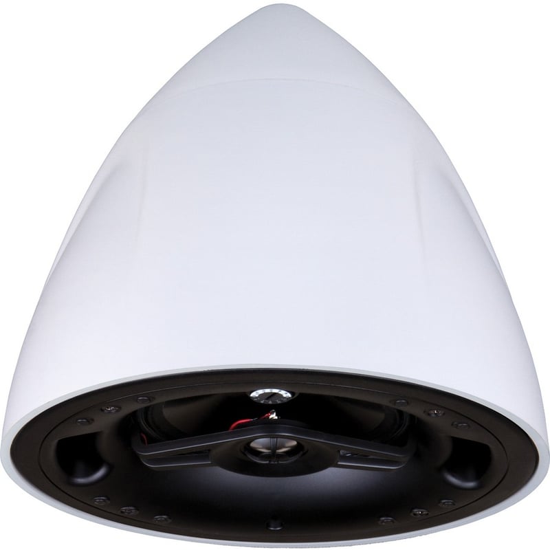 Crestron Saros PD6T-W-T-EACH 2-way Outdoor Pendant Mount, Ceiling Mountable Speaker - 125 W RMS - White Textured - TAA Compliant - Thumbnail 2