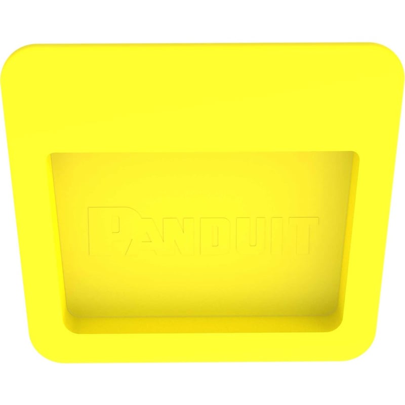Panduit FiberRunner® End Cap, 4x4, Yellow - Thumbnail 2