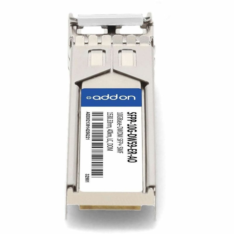 AddOn Juniper Networks® SFPP-10G-DW59-ER Compatible TAA 10GBase-DWDM SFP+ Transceiver C-Band 100GHz (SMF, 1530.33nm, 40km, LC, DOM) - Thumbnail 4