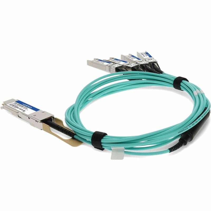 AddOn Dell® AOC-Q28-100G-10M to Cisco® SFP-25G-AOC10M Compatible TAA Compliant 100GBase-AOC QSFP28 to 4xSFP28 Direct Attach Cable (850nm, MMF, 10m) - Thumbnail 3