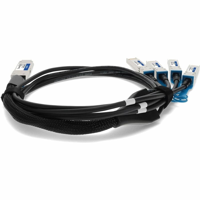 AddOn Cisco® QSFP-4SFP25G-CU1M Compatible TAA Compliant 100GBase-CU QSFP28 to 4xSFP28 Direct Attach Cable (Passive Twinax, 1m) - Thumbnail 4