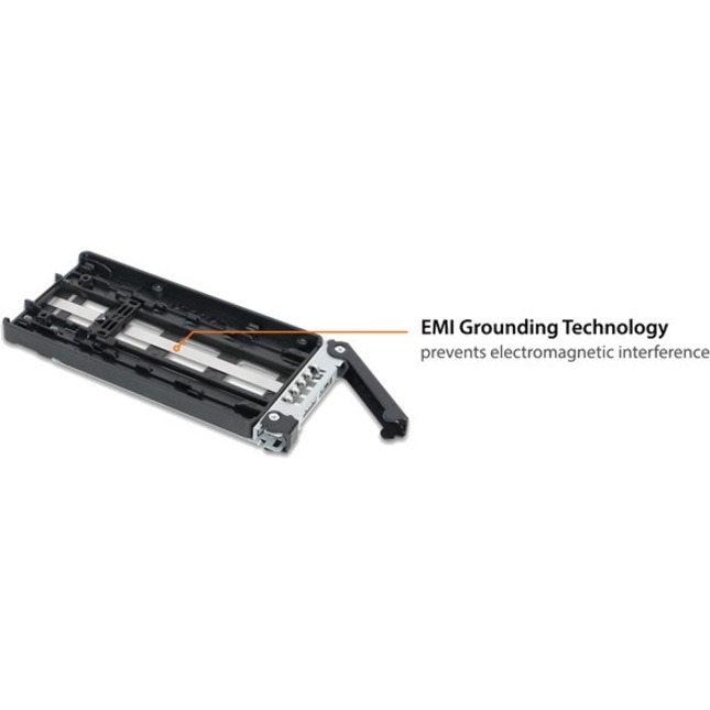 Icy Dock MB833M2K-B Drive Enclosure for 3.5" M.2, PCI Express NVMe - Mini-SAS HD Host Interface Internal - Black - Thumbnail 3