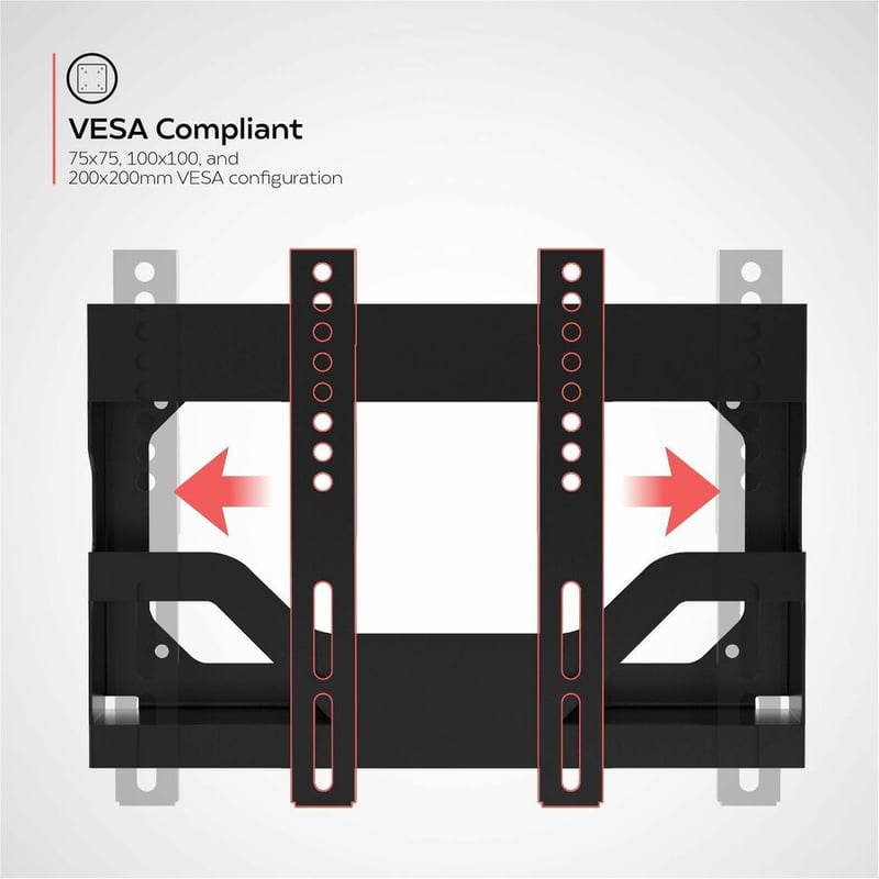CTA Digital TV and Monitor Wall Mount with Storage Compartment for 14"- 42" Displays - Thumbnail 3
