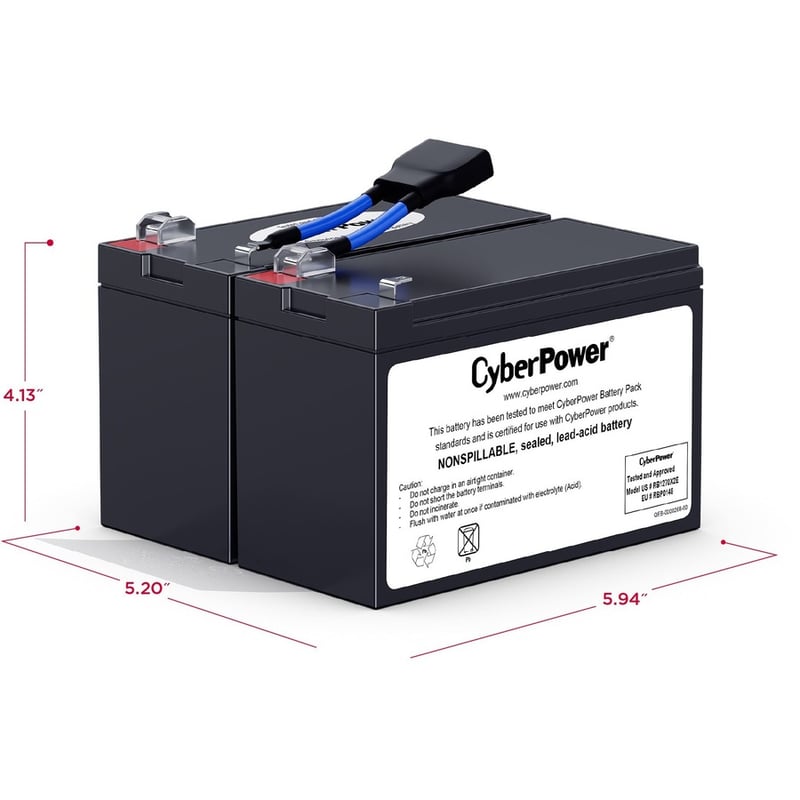CyberPower RB1270X2E Replacement Battery Cartridge - Thumbnail 2