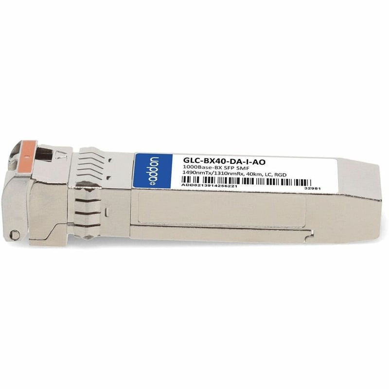 AddOn Cisco GLC-BX40-DA-I Compatible TAA Compliant 1000Base-BX SFP Transceiver (SMF, 1490nmTx/1310nmRx, 40km, LC) - Thumbnail 2