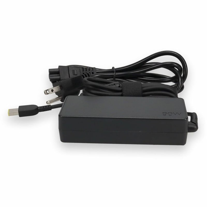 Lenovo 0B46994 Compatible 90W 20V at 4.5A Black Slim Tip Laptop Power Adapter and Cable - Thumbnail 2